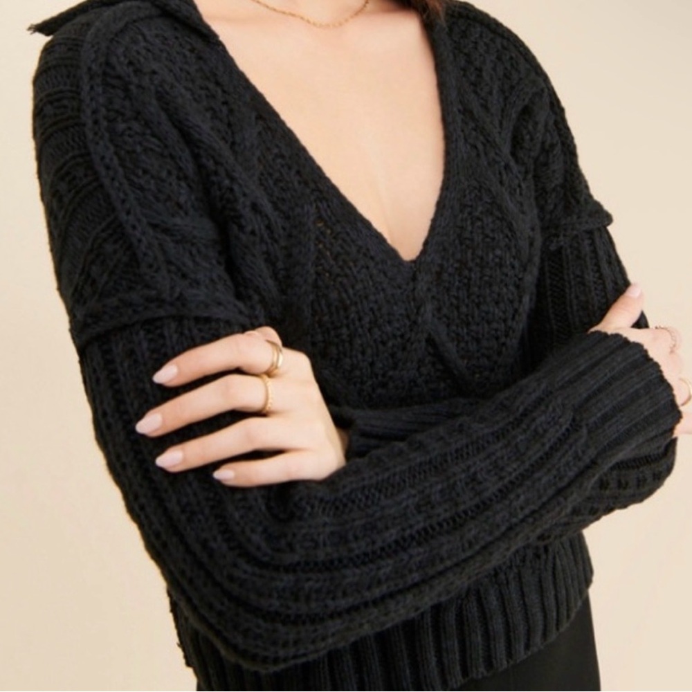 EUC Free People Traveler Cable Pullover